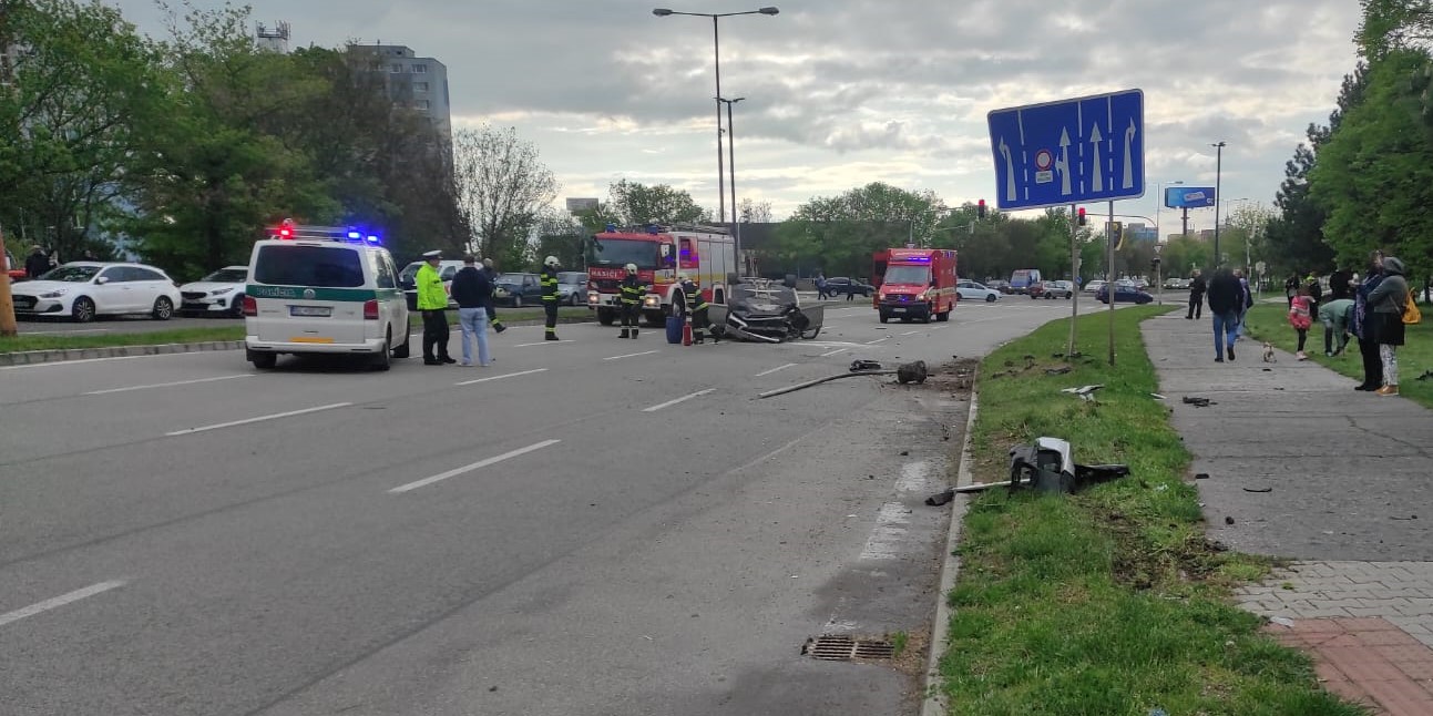 Dopravná nehoda, Pajštúnska ulica, Bratislava