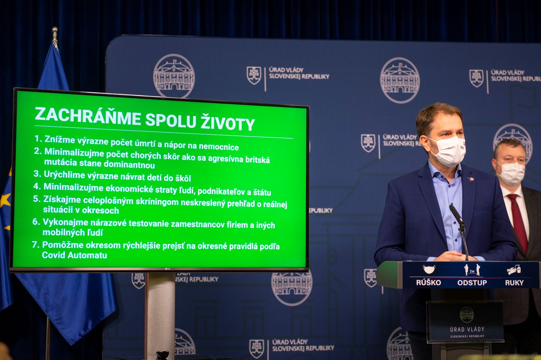 Premiér Igor Matovič oznamuje ďalšie opatrenia