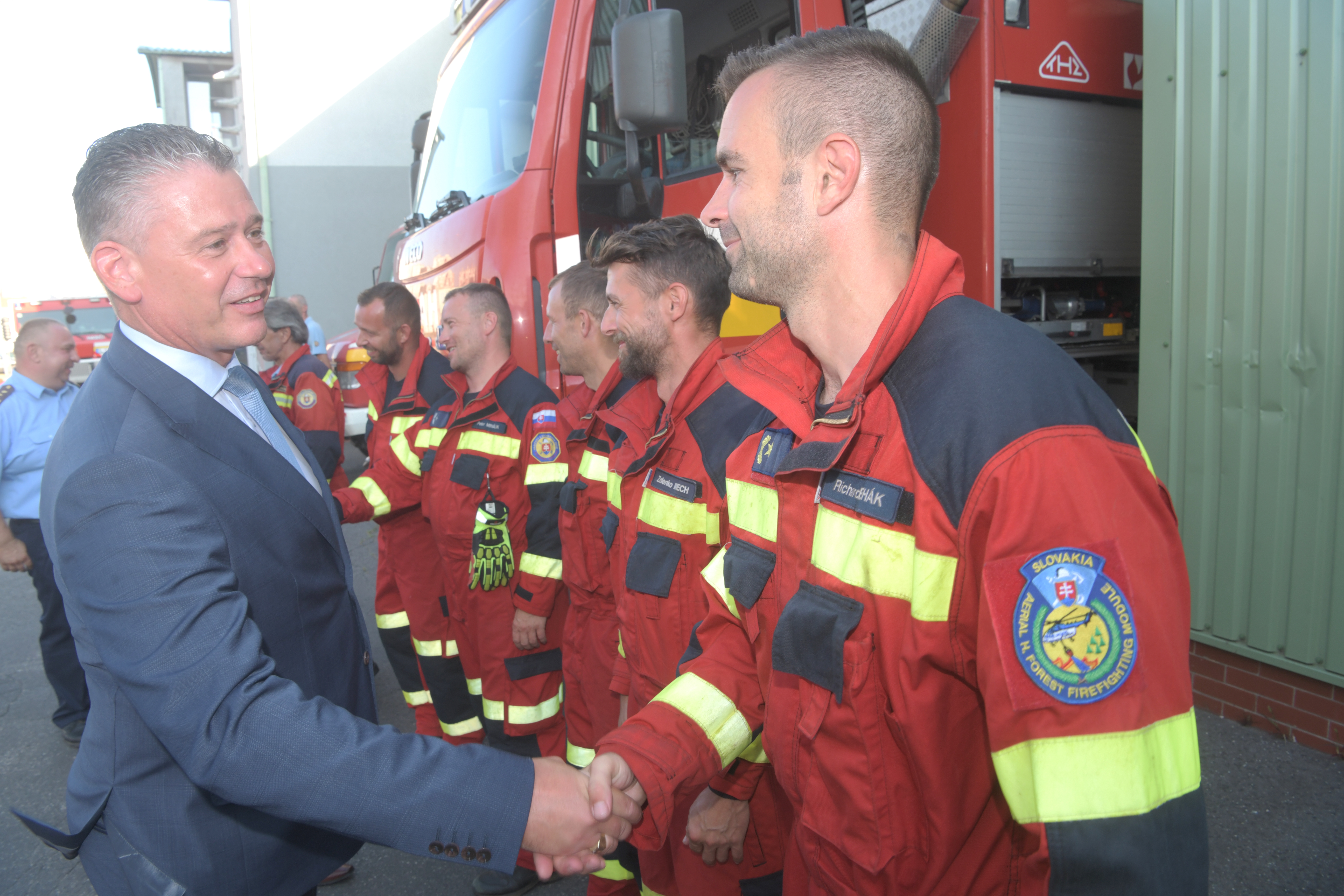 hasiči návrat slovinsko