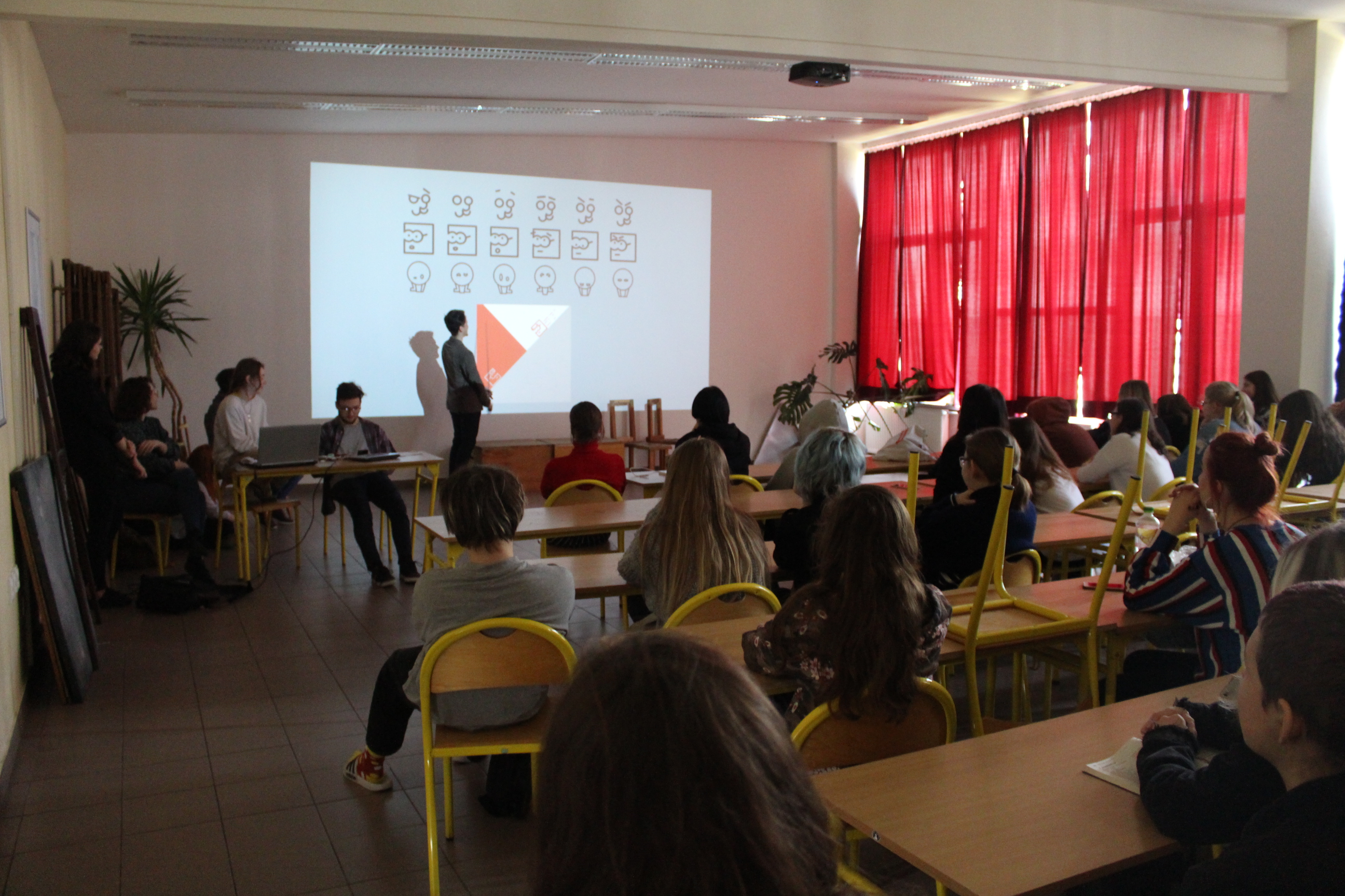 Fotografie z workshopu na Strednej umeleckej skole v Trencine